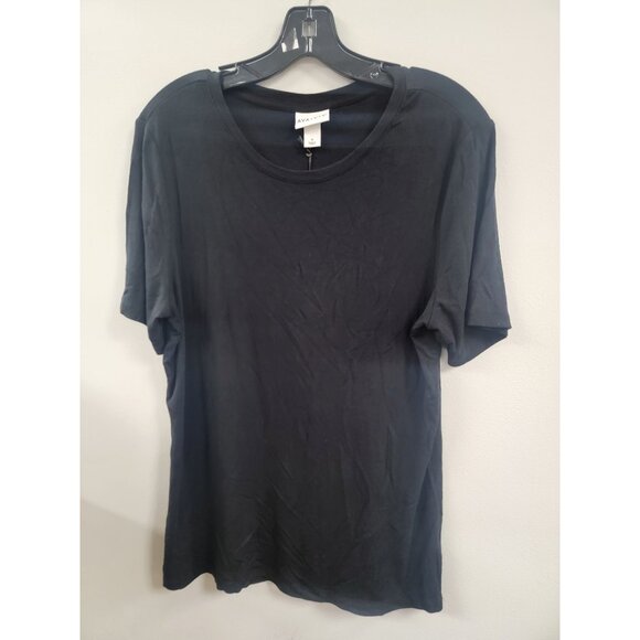 Ava & Viv Plus Size Black Short Sleeve T-Shirt - Picture 2 of 4